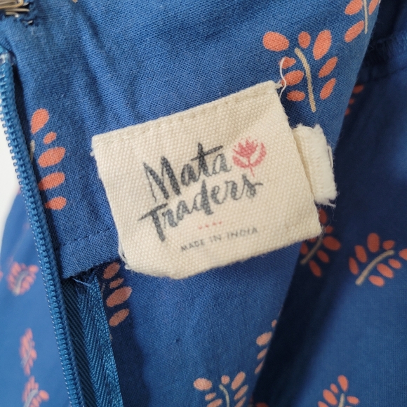 Mata Traders Blue Cotton Dress - Picture 8 of 12